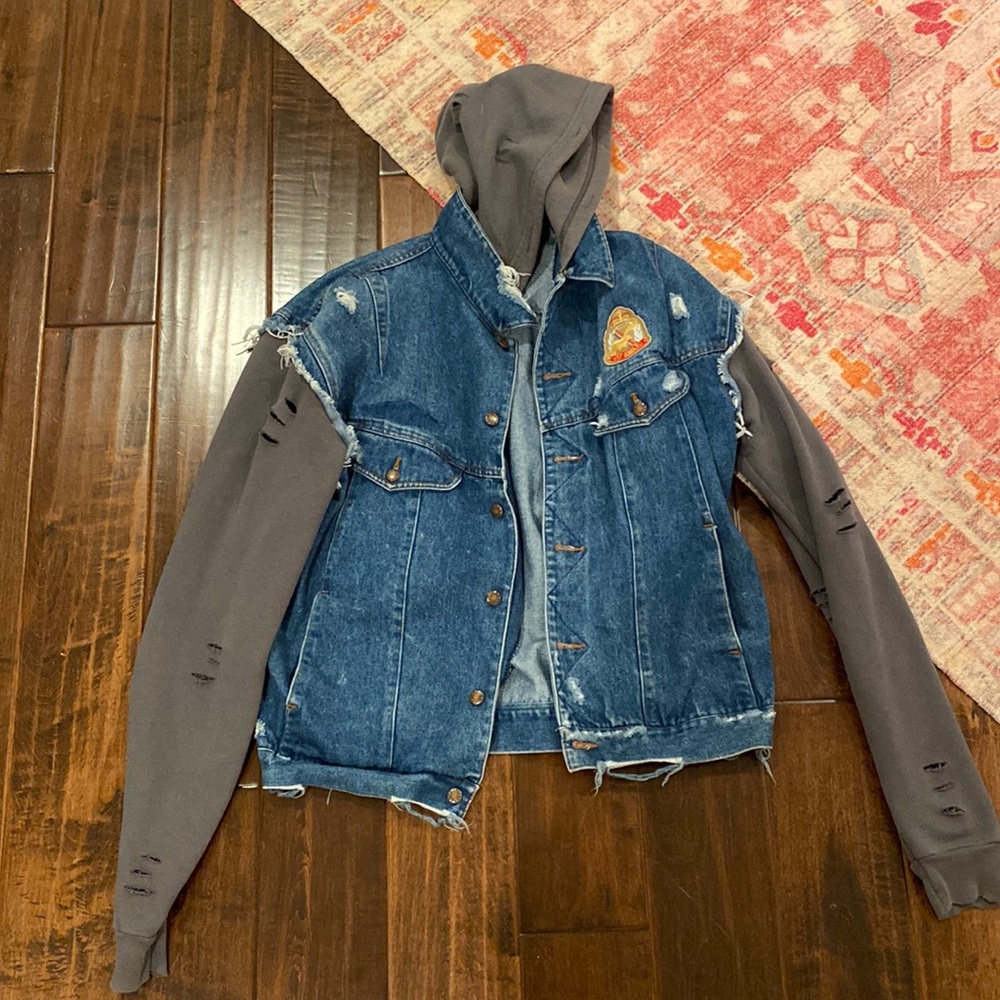 Sweatshirt jean jacket from LF